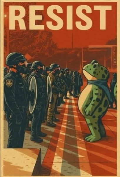 Ribbit Resist Repeat Peace Frogs Portland 2