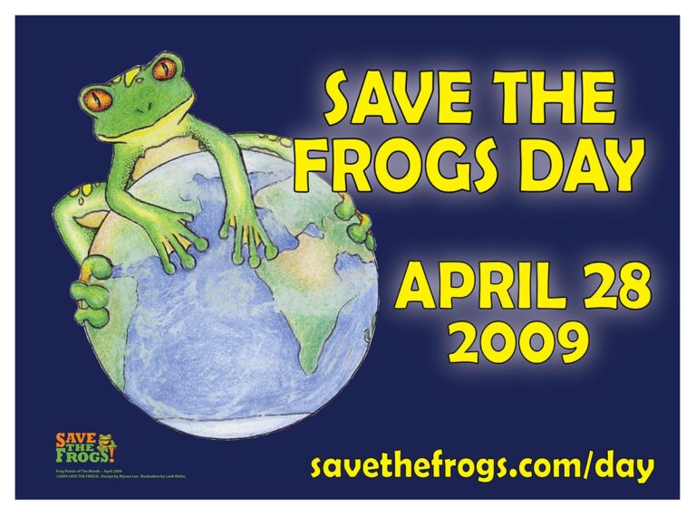 Save The Frogs Day poster
