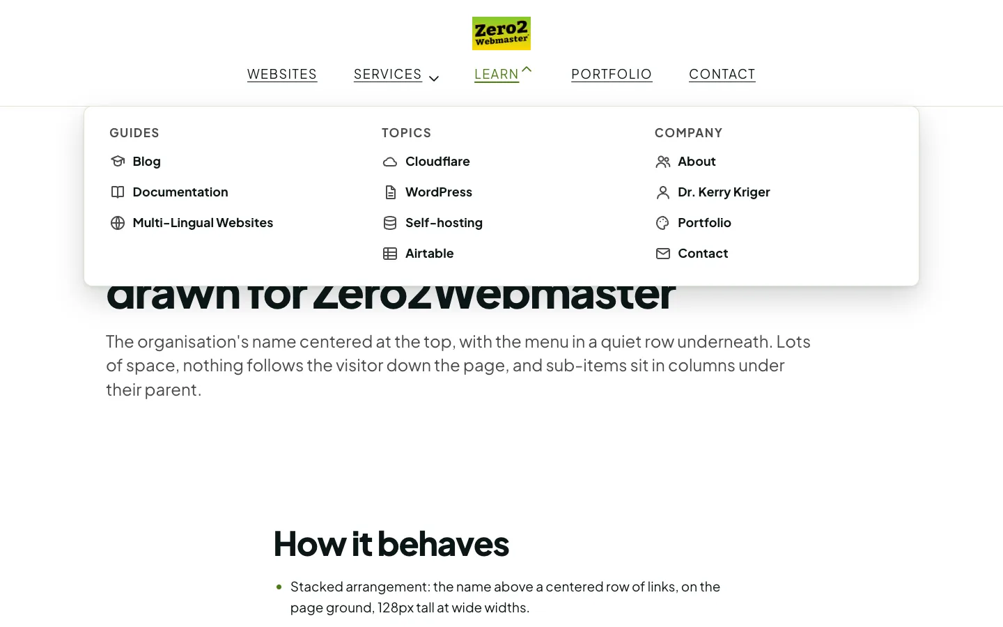 Screenshot of the centered editorial header drawn for SAVE THE FROGS!