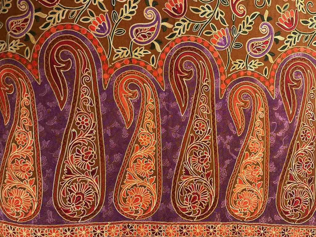 Scarves - Kashmir Wool Stole - Earthy Brown