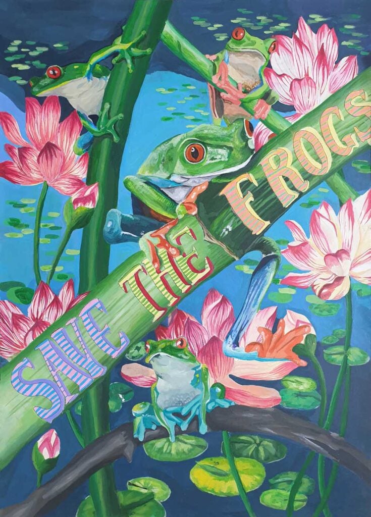 Andie-Hyun-South Korea-2024-save-the-frogs-art-contest-finalist