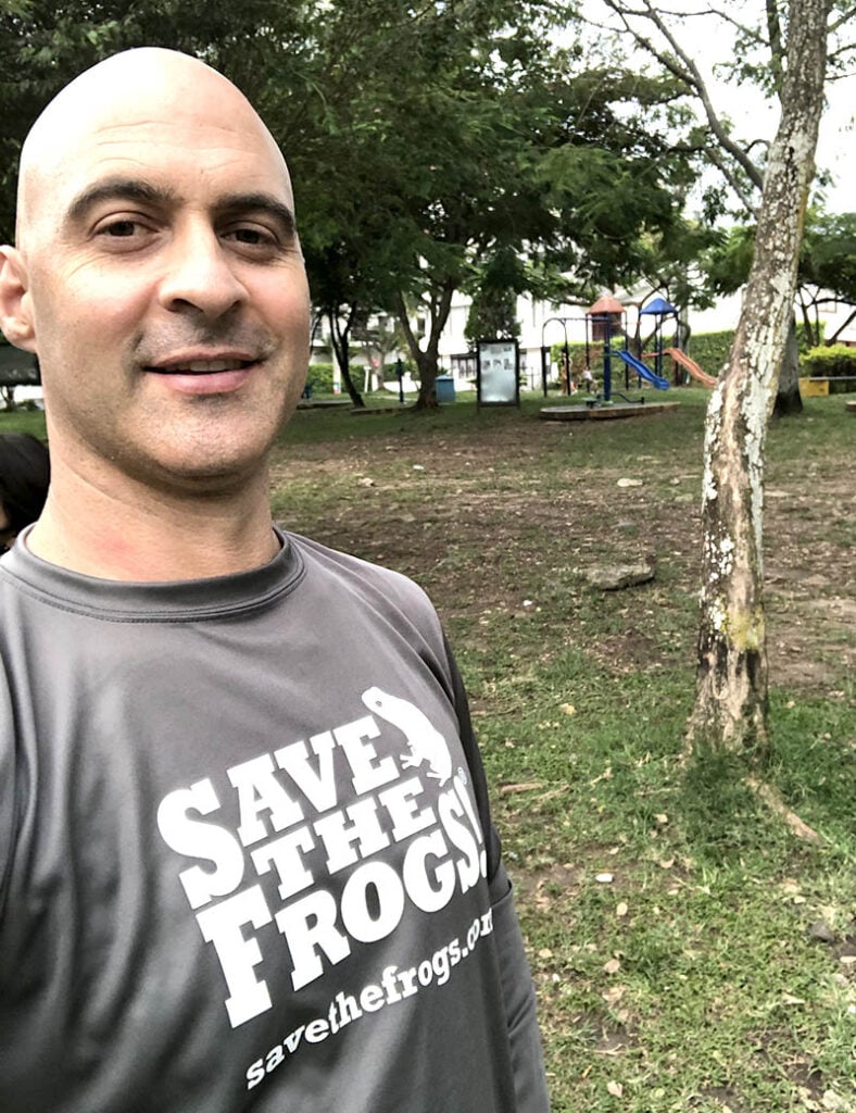 Environmental revolution save the frogs shirt kerry kriger grey athletic long sleeve 800 1
