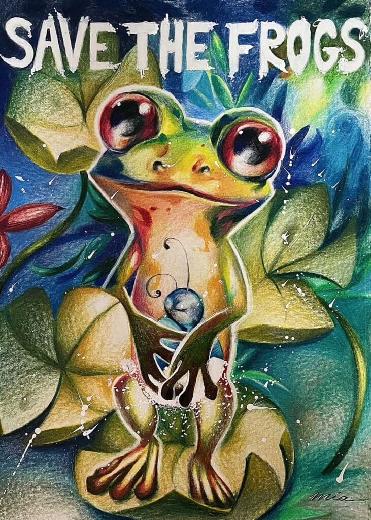 Mia-Casquinho-Portugal-2024-save-the-frogs-art-contest-finalist